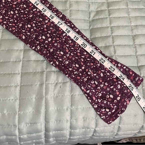 Purple floral long sleeve stretch soft flowy comfy  easy dress - Picture 8 of 9